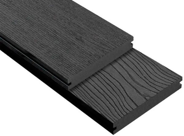 Террасная доска ДПК Outdoor 3D полнотелая STORM/OCEAN BLACK черная купить в Архангельске