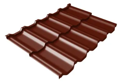 Металлочерепица модульная Квинта Uno Grand Line c 3D резом 0,45 Drap RAL 3005 красное вино