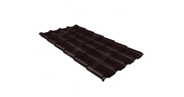 Металлочерепица камея 0,5 Satin RAL 8017 шоколад купить в Архангельске
