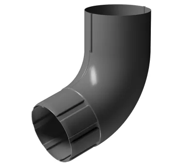 Колено 72° D90 Döcke STAL PREMIUM Графит, (RAL 7024)