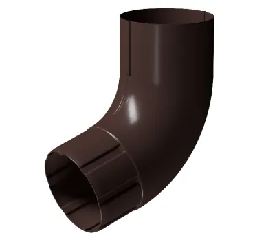 Колено 72° D90 Döcke STAL PREMIUM Шоколад, (RAL 8019)