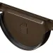 Заглушка желоба D125 Döcke STAL PREMIUM Каштан, (RAL 8017) купить в Архангельске