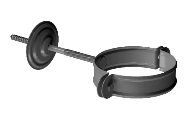 Хомут трубы D90 Döcke STAL PREMIUM Графит, (RAL 7024) купить в Архангельске