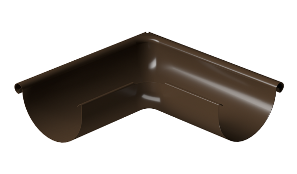 Угол внешний 90° D125 Döcke STAL PREMIUM Каштан, (RAL 8017) купить в Архангельске
