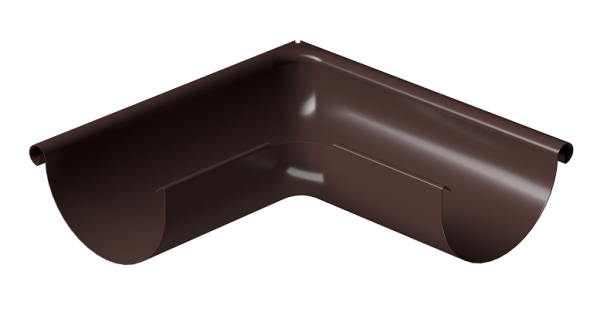 Угол внешний 90° D125 Döcke STAL PREMIUM Шоколад, (RAL 8019) купить в Архангельске