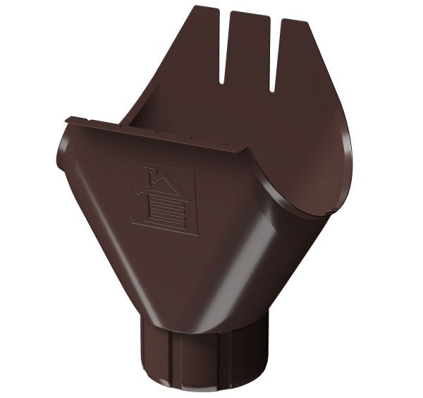 Воронка желоба D125 Döcke STAL PREMIUM Шоколад, (RAL 8019) купить в Архангельске