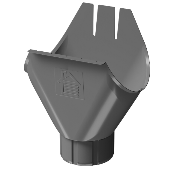 Воронка желоба D125 Döcke STAL PREMIUM Графит, (RAL 7024) купить в Архангельске