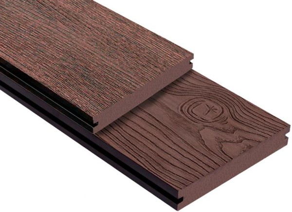 Террасная доска ДПК Outdoor 3D полнотелая STORM/OCEAN BROWN коричневая микс купить в Архангельске
