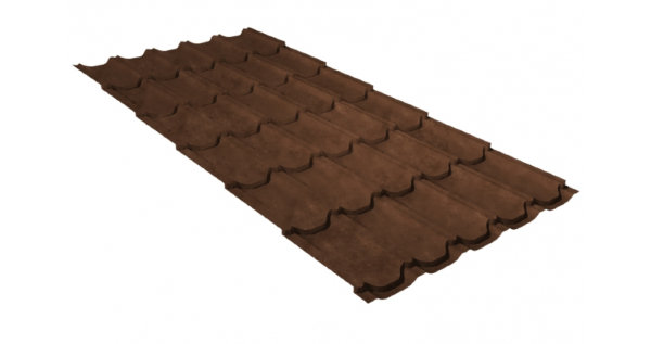 Металлочерепица квинта плюс 0,45 Safari Twincolor Brown купить в Архангельске
