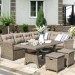 Комплект мебели AFINA плетеной из иск. ротанга AFM-307B Beige купить в Архангельске
