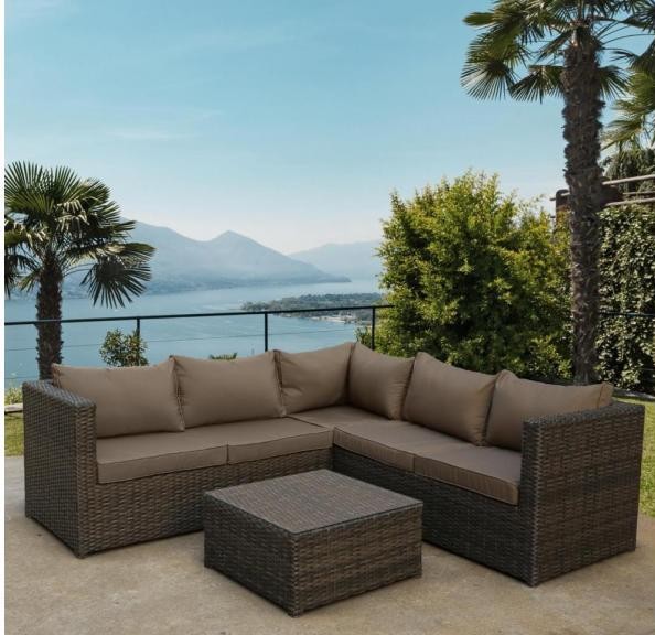 Комплект мебели AFINA плетеной из иск. ротанга YR825A Brown/Beige купить в Архангельске
