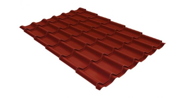 Металлочерепица классик 0,5 Satin RAL 3009 оксидно-красный купить в Архангельске