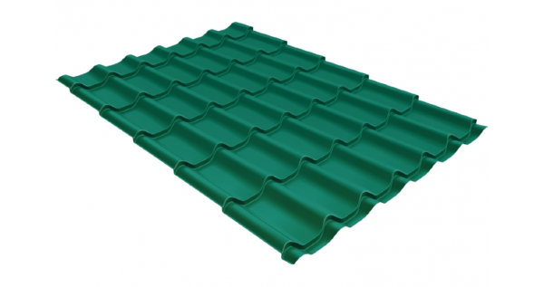 Металлочерепица классик 0,5 Satin RAL 5021 купить в Архангельске