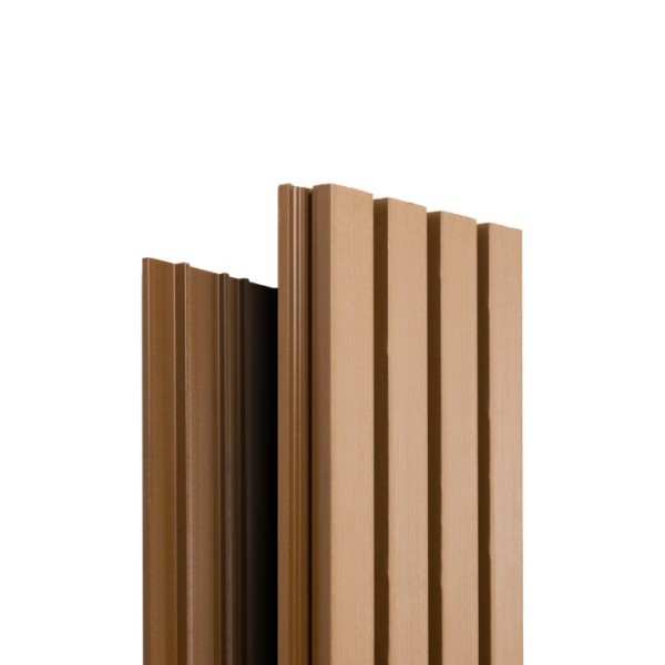 Фасадная доска Ecodecking Техно реечная 200х26х3000 Бронза купить в Архангельске Фасадная доска Ecodecking Техно реечная 200х26х3000 Бронза купить в Архангельске