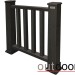 Ограждение из ДПК Outdoor Классик 3D STORM чёрный купить в Архангельске