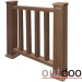 Ограждение из ДПК Outdoor Классик 3D STORM коричневый микс купить в Архангельске