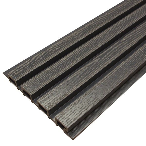 Фасадная доска из ДПК Faynag Wood Рейка Мокрый Асфальт купить в Архангельске