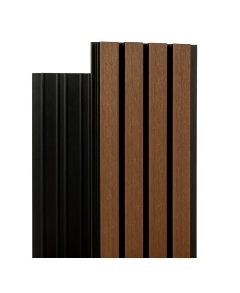Фасадная реечная панель Ecodecking Скай коэкструзия 200х20х3000 Тик купить в Архангельске Фасадная реечная панель Ecodecking Скай коэкструзия 200х20х3000 Тик купить в Архангельске