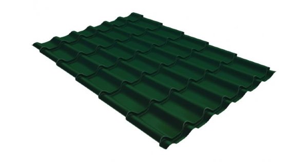Металлочерепица классик 0,5 Satin RAL 6005 зеленый мох купить в Архангельске