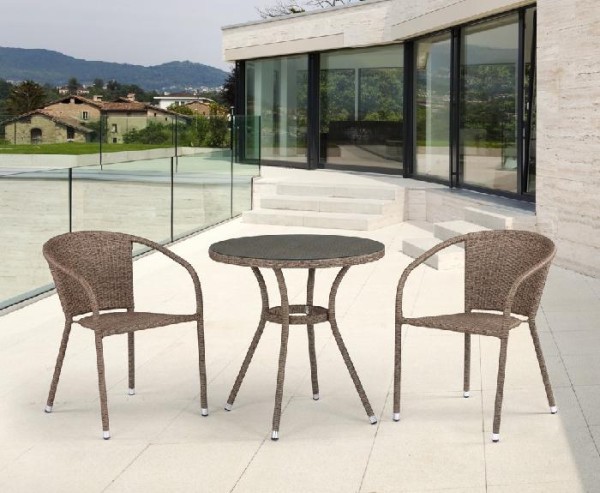 Комплект плетеной мебели AFINA из иск. ротанга T282ANT/Y137C-W56 Light Brown 2Pcs купить в Архангельске
