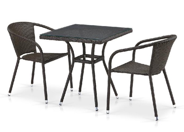 Комплект плетеной мебели AFINA из иск. ротанга T282BNT/Y137C-W53 Brown 2Pcs купить в Архангельске