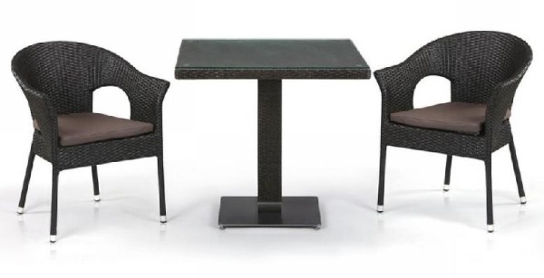 Комплект плетеной мебели AFINA из иск. ротанга T605SWT/Y79A-W53 Brown 2Pcs купить в Архангельске