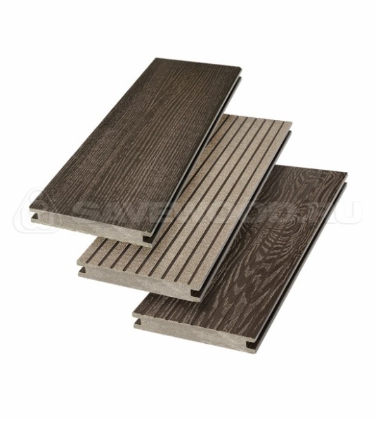 Террасная доска SW Fraxinus (R) полнотелая «SaveWood» Темно-коричневый купить в Архангельске