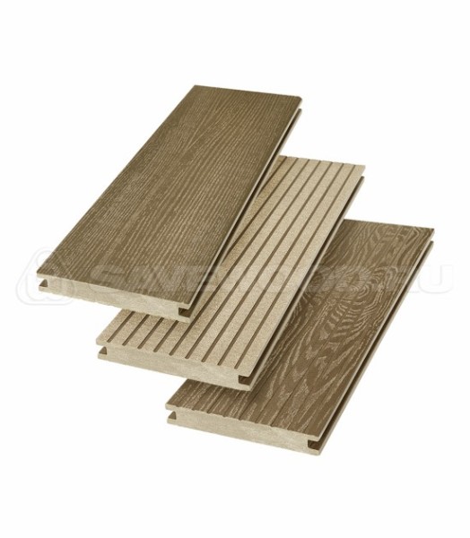 Террасная доска SW Fraxinus (R) полнотелая «SaveWood» Тик купить в Архангельске