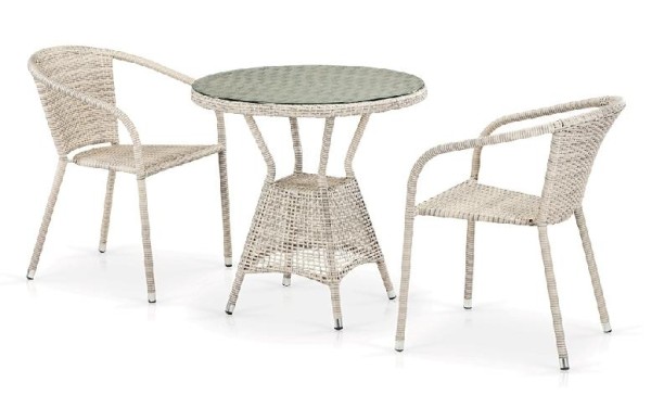 Комплект плетеной мебели AFINA из иск. ротанга T705ANT/Y137C-W85 Latte 2Pcs купить в Архангельске