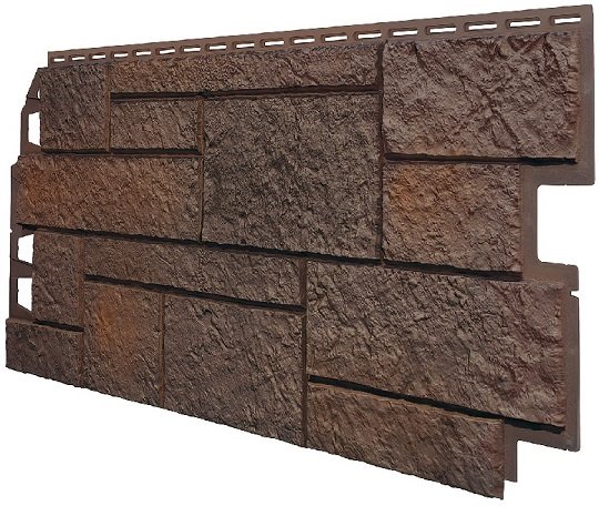 Фасадная панель VOX Sandstone (Сандстоун) темно коричневый купить в Архангельске