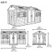 Сарай пластиковый LifeTime 15x8 DD купить в Архангельске