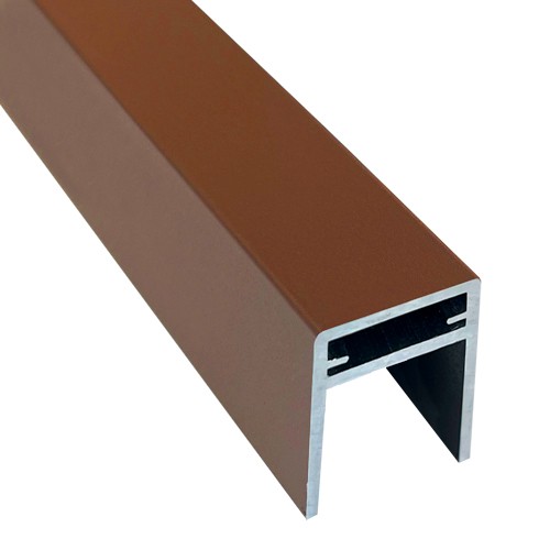 П-профиль Алюминиевый EasyDecking 35x25 Коричневый купить в Архангельске