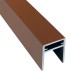 П-профиль Алюминиевый EasyDecking 35x25 Коричневый купить в Архангельске