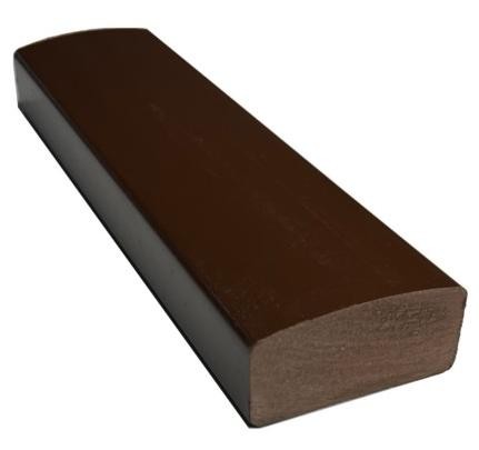 Лавочный брус Ecodecking Некст полнотелый глянцевый 70х35 шоколад купить в Архангельске
