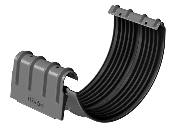 Соединитель желобов D125 Döcke STAL PREMIUM Графит, (RAL 7024) купить в Архангельске