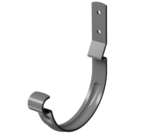 Карнизный крюк короткий (гнутый) D125 Döcke STAL PREMIUM Графит, (RAL 7024) купить в Архангельске
