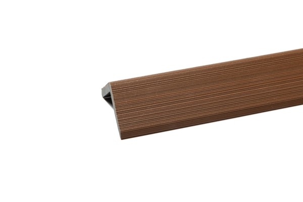 Уголок торцевой Ecodecking Скай коэкструзия 45х45х3000 Тик купить в Архангельске Уголок торцевой Ecodecking Скай коэкструзия 45х45х3000 Тик купить в Архангельске