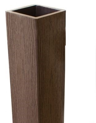 Столб опорный Woodvex Co-Extrusion Темно - Коричневый купить в Архангельске